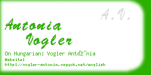antonia vogler business card